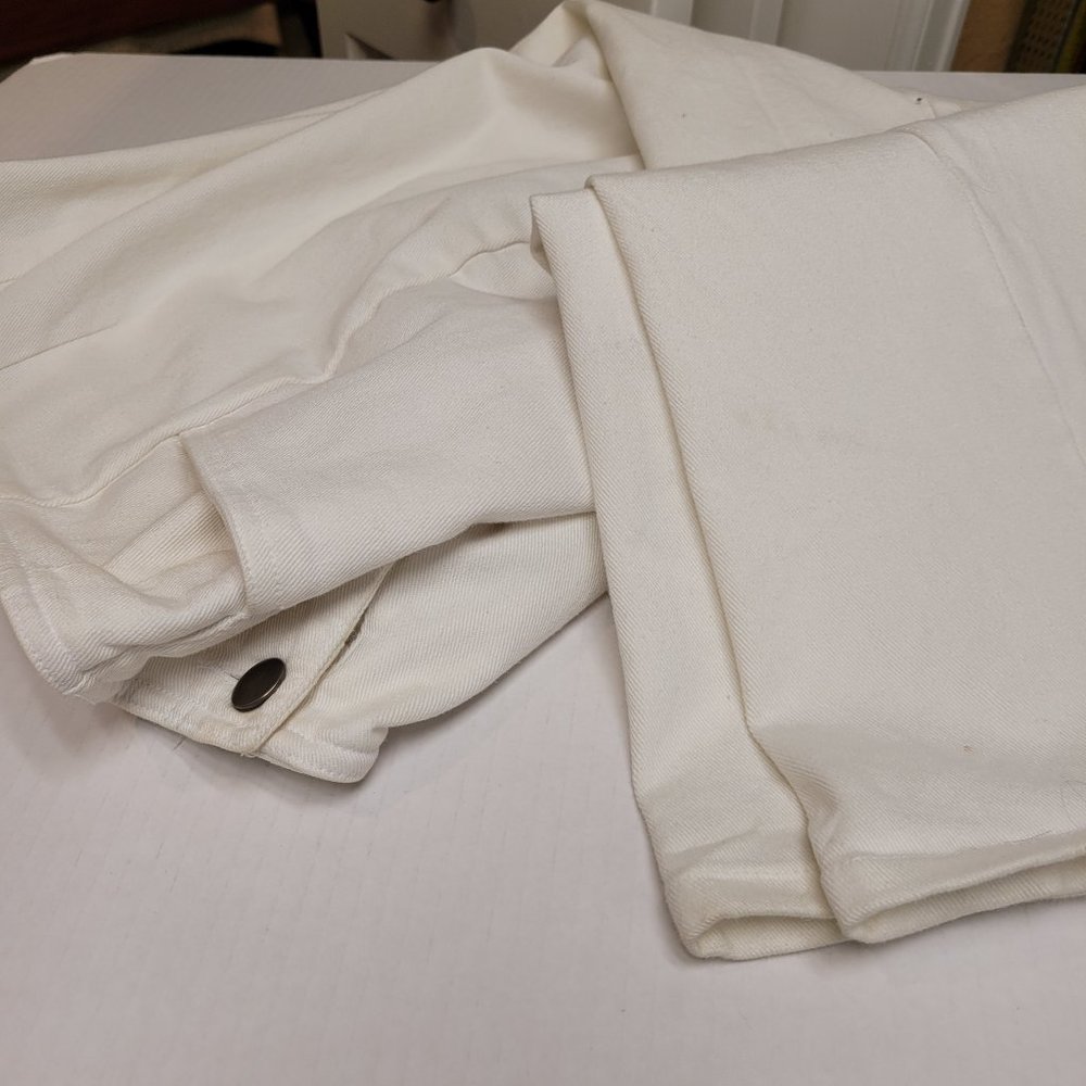 Norm Thompson Cotton Bootcut White Jeans Size 8